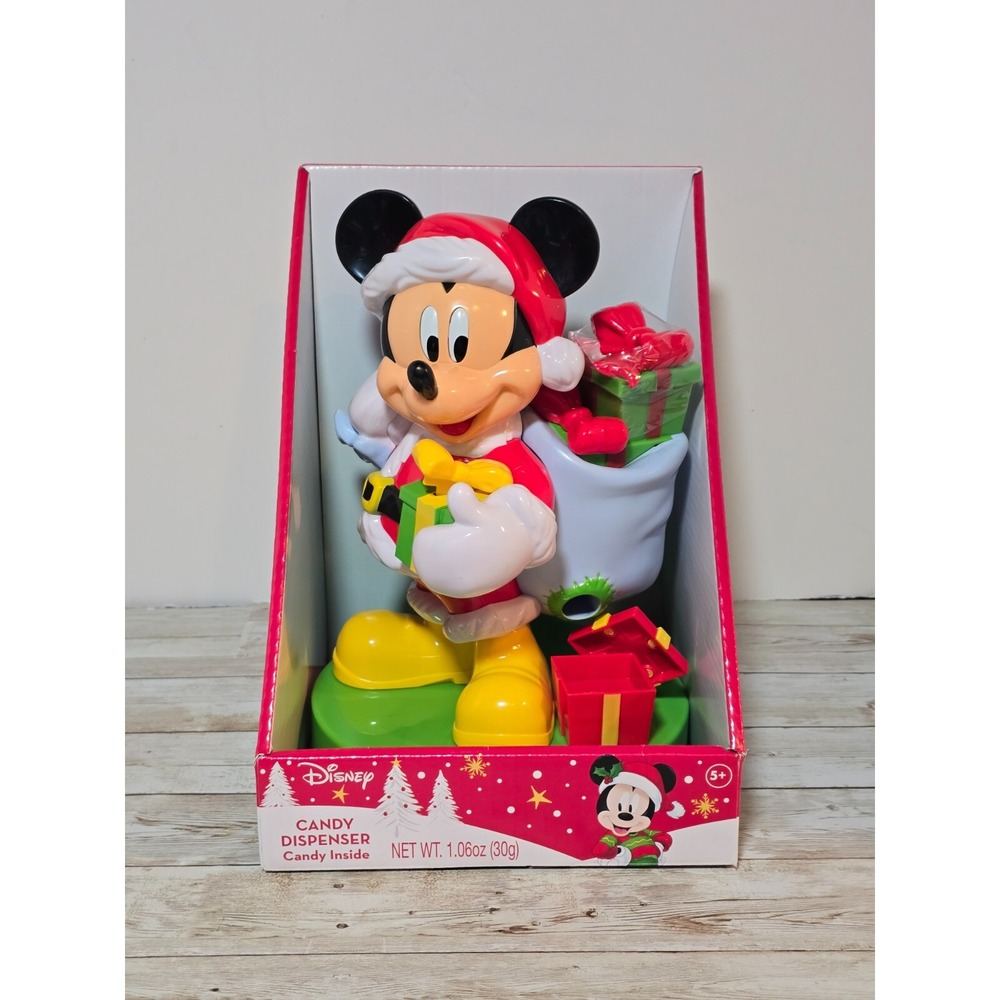 Disney Christmas Mickey Mouse Candy Dispenser Limited Edition NIB